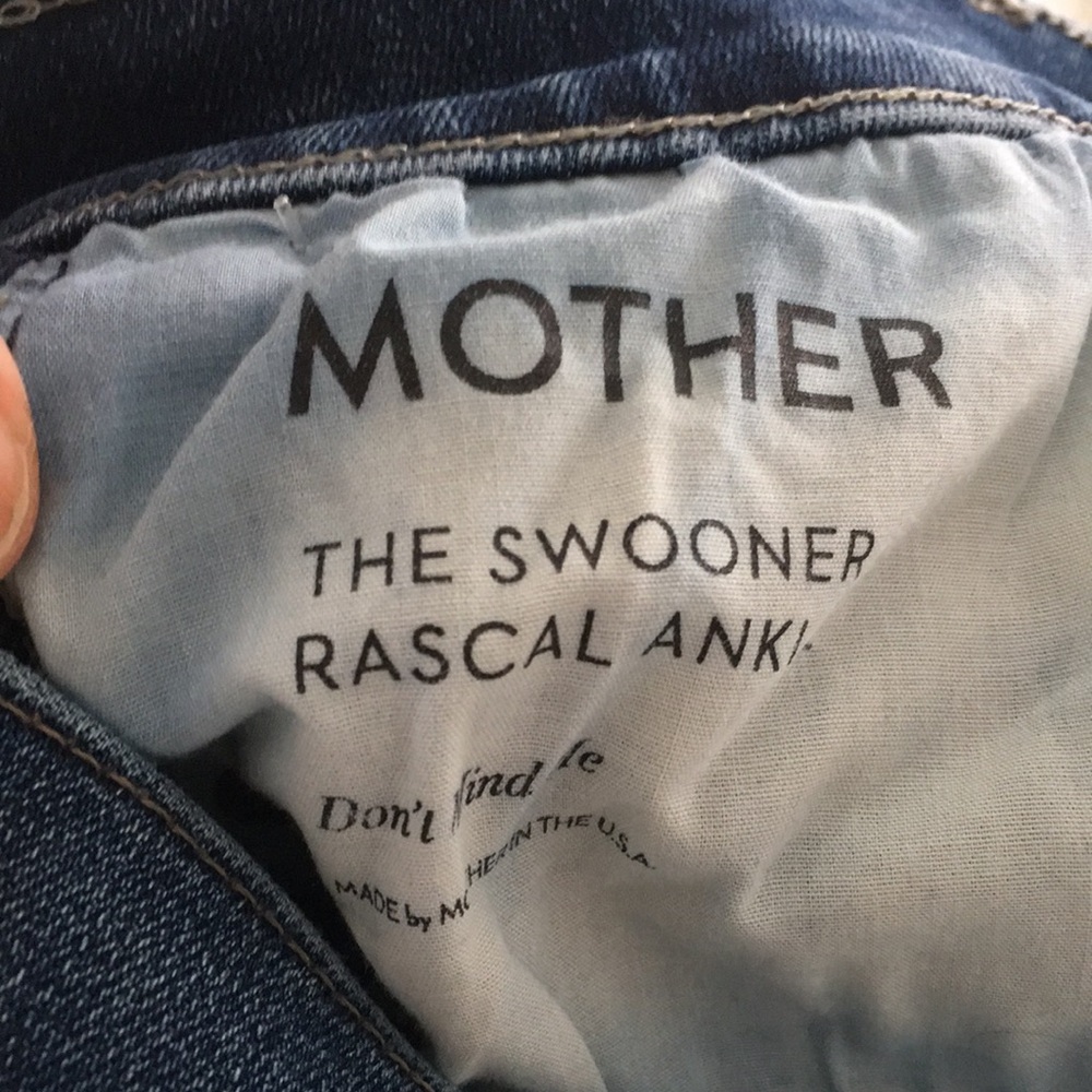 MOTHER HIGH RISE SWOONER RASCAL ANKLE WASH EUC Jeans SIZE 28 - Picture 7 of 13